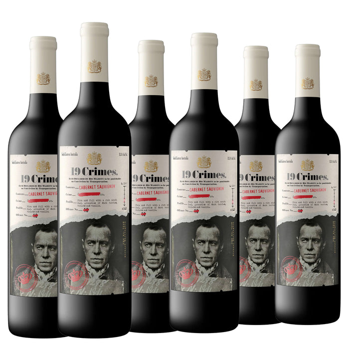 19 Crimes Cabernet Sauvignon 75cl x 6 Bottles