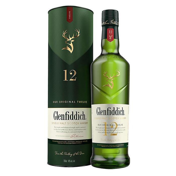 Glenfiddich 12 Year Old Single Malt Scotch Whisky 700ml