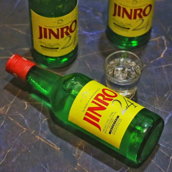 Jinro Soju 24 ABV 24% 375ml x 8 Bottles