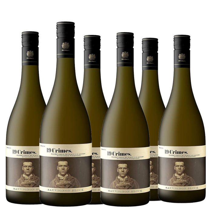 19 Crimes Sauvignon Block White Wine 750ml x 6 Bottles