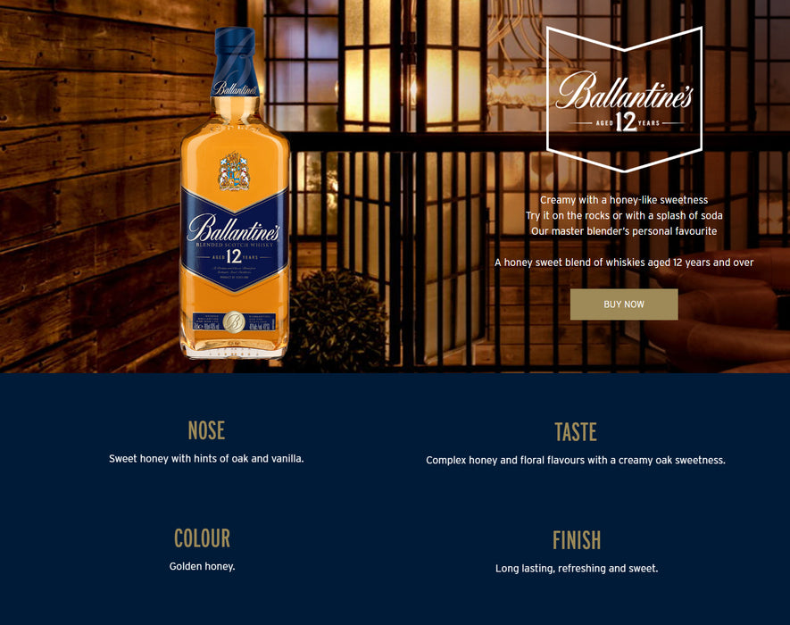 Ballantine's 12 Year 750ml (No Box)