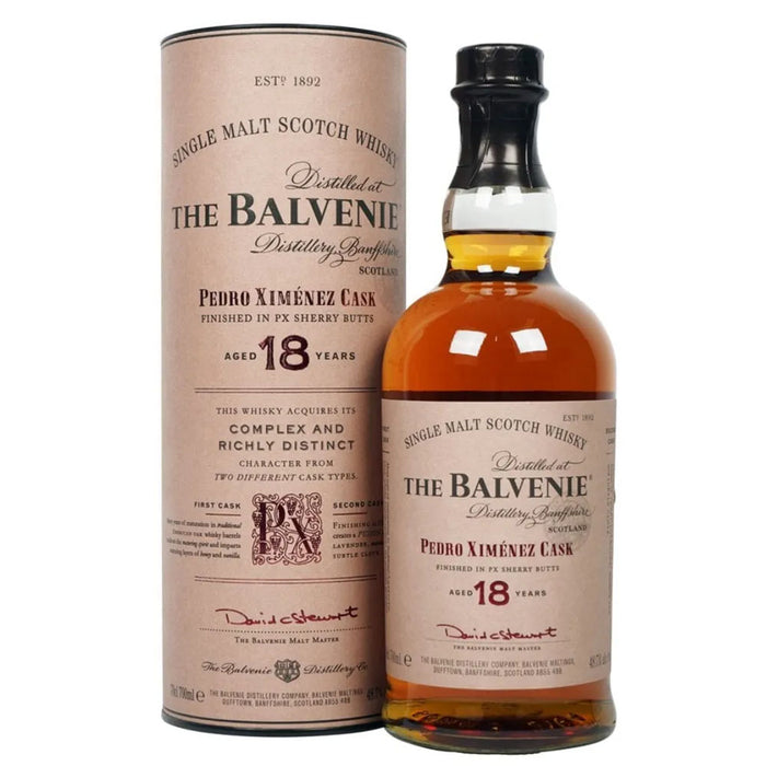 Balvenie 18 Years Pedro Ximenez Cask ABV 48.7% 700ml with Gift Box