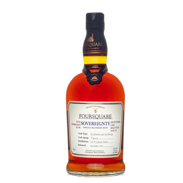 Foursquare Sovereignty Exceptional Cask Selection Rum ABV 62% 700ml