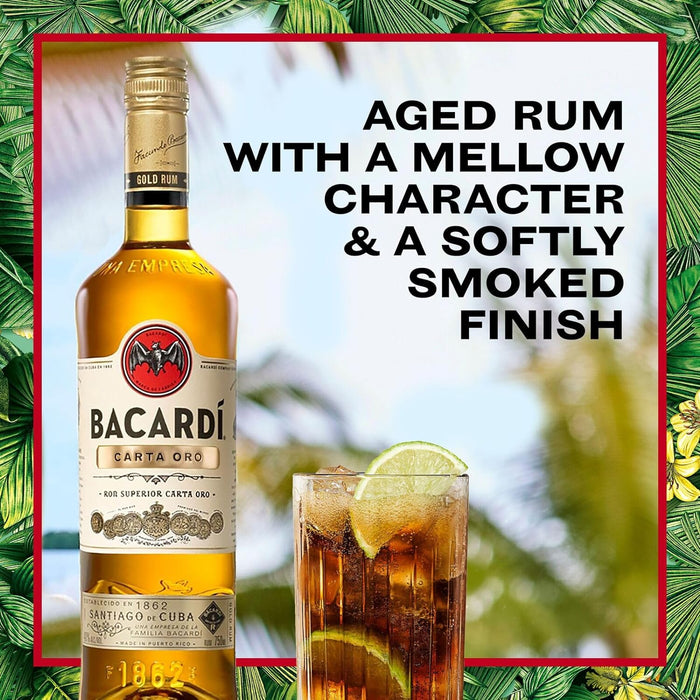 Bacardi Carta Oro Superior Gold Rum ABV 40% 750ml