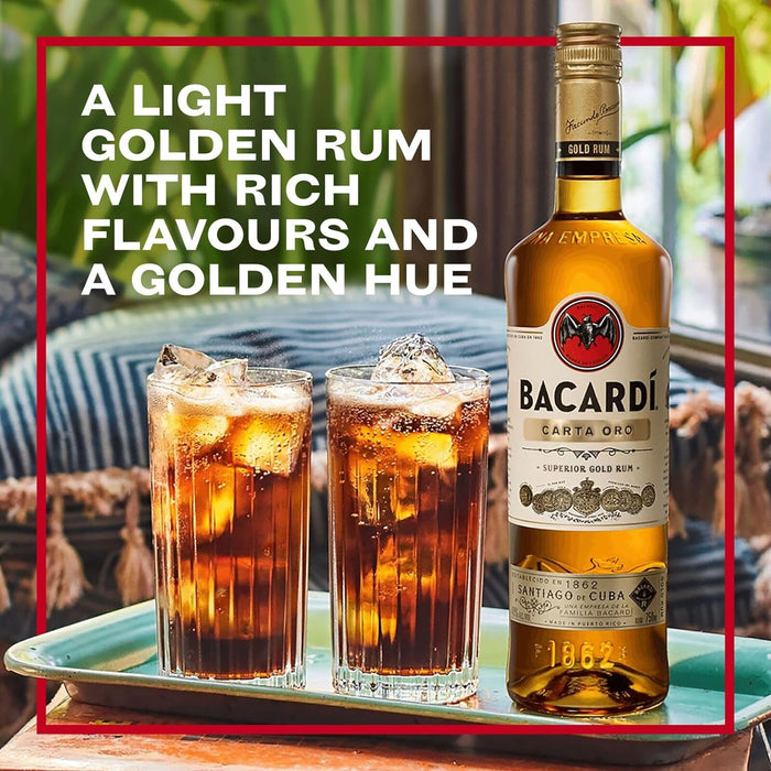 Bacardi Carta Oro Superior Gold Rum ABV 40% 750ml