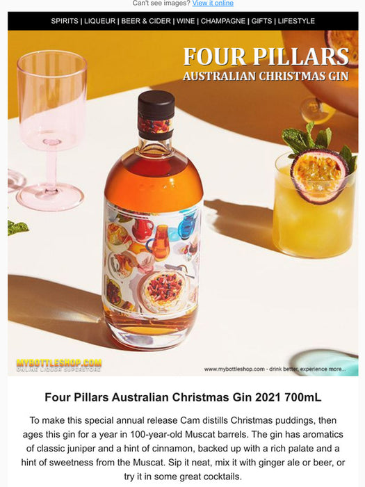 Four Pillars Christmas Gin 2021 Edition 700ml