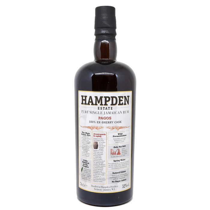 Hampden Estate Pagos 2023 Release Jamaican Rum 100% Ex- Sherry Cask ABV 52% 700ml