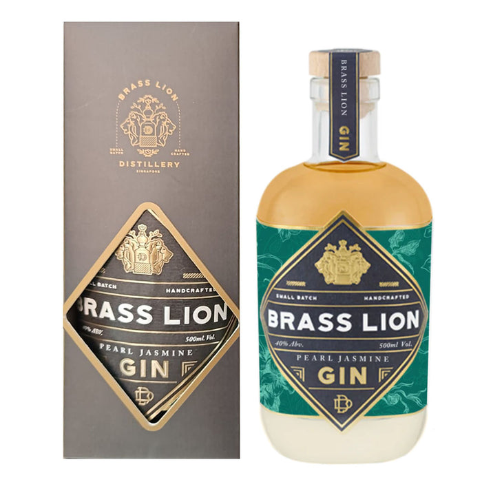 Brass Lion Pearl Jasmine Gin ABV 40% 500ml with Gift Box