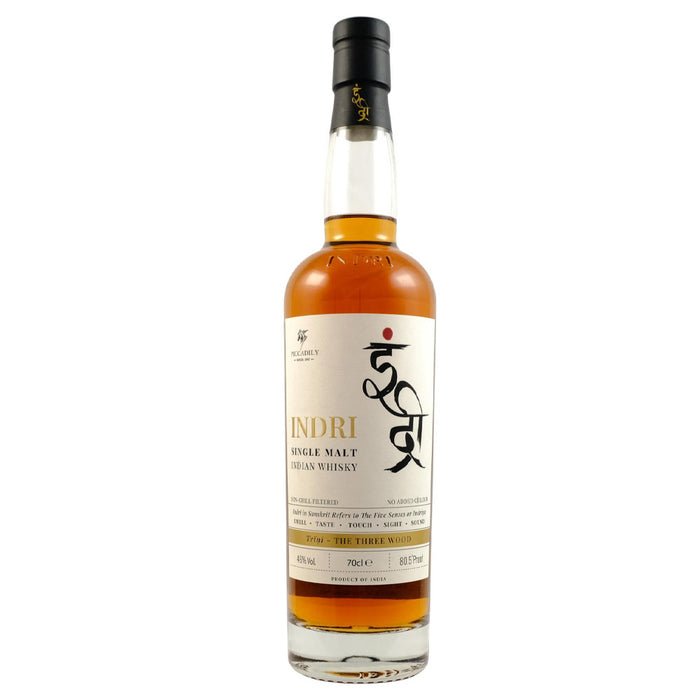 Indri Trini Three Wood Indian Single Malt Whisky ABV 46% 700ml