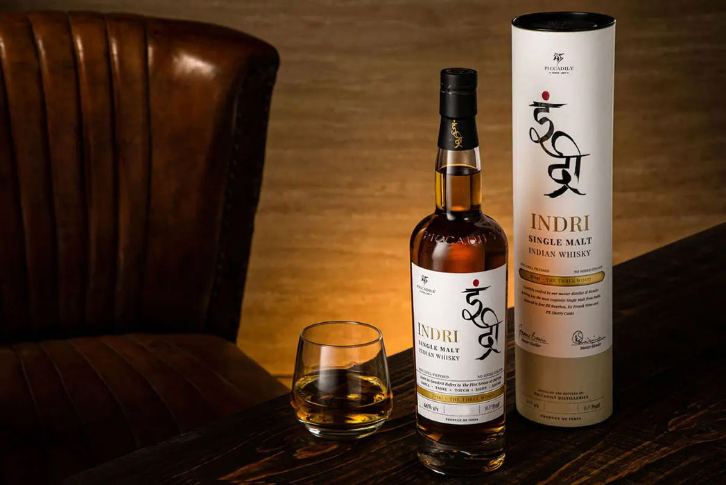 Indri Trini Three Wood Indian Single Malt Whisky ABV 46% 700ml