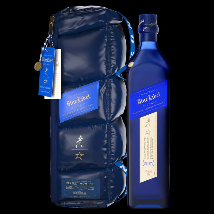 Johnnie Walker Ice Chalet Blue Label ABV 43% 750ml - Limited Edition with Perfect Moment Crossbody Bag