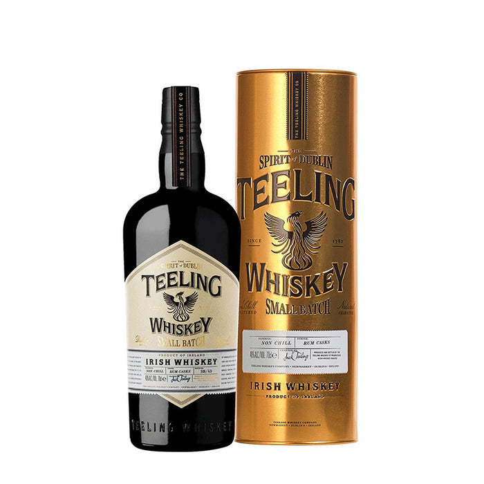 Teeling Small Batch With Gold Packaging Tube ABV 46% 700ml FREE Teeling Hip Flask