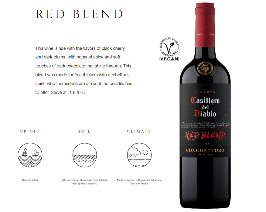 Casillero Del Diablo Reserva Red Blend 750ml