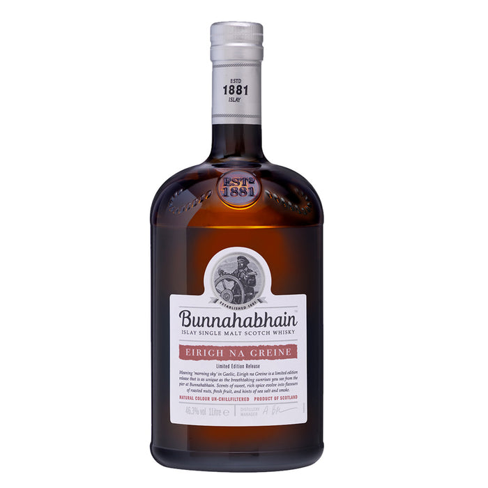 Bunnahabhain Eirigh Na Greine Scotch Whisky Limited Edition Release 46.3% 1000ml (No Box) (1L)