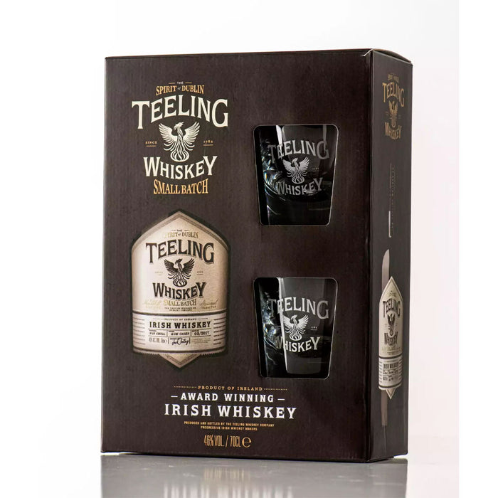 Teeling Small Batch Irish Whiskey ABV 46% 700ml with 2 Glasses Gift Set