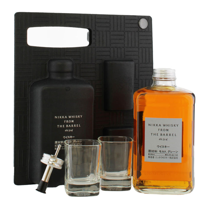 Nikka from the Barrel 500ml Silhouette Gift Set with 2 Shot Glasses & Pourer