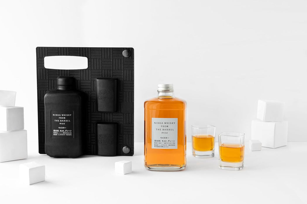 Nikka from the Barrel 500ml Silhouette Gift Set with 2 Shot Glasses & Pourer