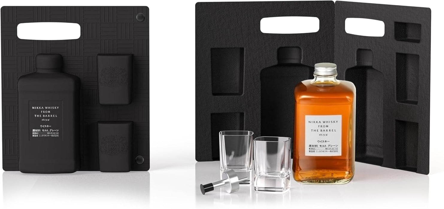 Nikka from the Barrel 500ml Silhouette Gift Set with 2 Shot Glasses & Pourer