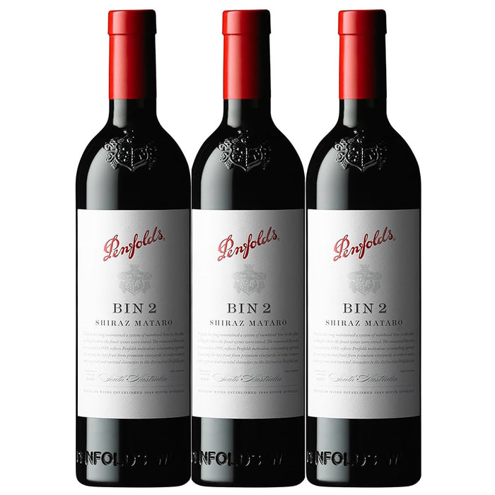 Penfolds Bin 2 Shiraz Mataro 75cl x 3 Bottles