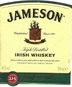 Whiskey Singapore Jameson 40% — Irish Shop The Liquor ABV 75cl