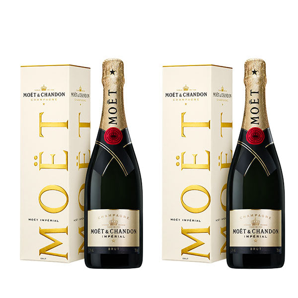 Bundle of 2 Bottles Moet & Chandon Imperial Brut ABV 12