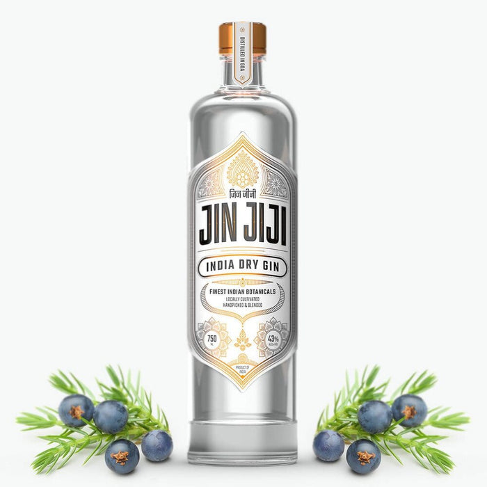 Jin Jiji Original Indian Dry Gin Finest Indian Botanicals 750ml ABV 46%